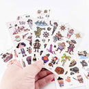 Cartoon Pirate Tattoos for Kids – 10 Waterproof Tattoo Sheets