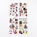 Cartoon Pirate Tattoos for Kids – 10 Waterproof Tattoo Sheets