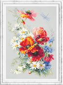 Poppies and Daisies 100-061 Counted Cross-Stitch Kit