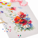 Poppies and Daisies Counted Cross Stitch Kit by Magic Needle 100-061