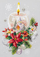 Christmas Candle Counted Cross Stitch Kit by Magic Needle 540-231