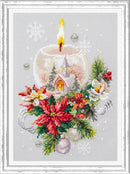 Christmas Candle Counted Cross Stitch Kit by Magic Needle 540-231