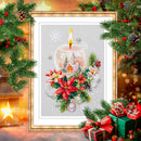 Christmas Candle Counted Cross Stitch Kit by Magic Needle 540-231