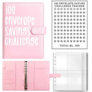 100 Envelope Challenge Binder – Budget Organizer for Cash Saving