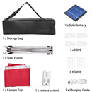 Ainfox 10 x 10 ft Pop-Up Canopy Tent Solar Power Led Light Portable Tailgating Party Tents