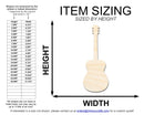 Unfinished Wood Acoustic Guitar | DIY Music Craft Cutout | up to 46"