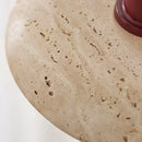 Travertine Glass Noah Disc Pendant Lamp
