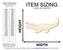 Unfinished Wood Alligator Shape | Reptile | DIY Craft Cutout | Up to 46"