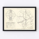 Vintage Map of the Stead Air Force Base Vicinity, 1952