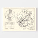 Vintage Map of the Travis Air Force Base Vicinity, 1951