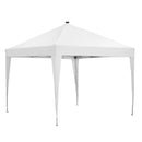 Ainfox 10 x 10 ft Pop-Up Canopy Tent Solar Power Led Light Portable Tailgating Party Tents