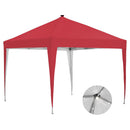 Ainfox 10 x 10 ft Pop-Up Canopy Tent Solar Power Led Light Portable Tailgating Party Tents