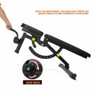 Rovix 1000LBS Multi-Functional Barbell Rack Squat Power Cage With Weight Bench (SAK35822)