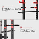 Rovix 1000LBS Multi-Functional Barbell Rack Squat Power Cage With Weight Bench (SAK35822)