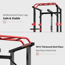 Rovix 1000LBS Multi-Functional Barbell Rack Squat Power Cage With Weight Bench (SAK35822)
