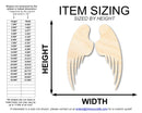 Unfinished Wood Angel Wings | 2 Wings | DIY Angel Craft | Up to 36"