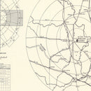 Vintage Map of the Altus Municipal Airport Vicinity, 1952