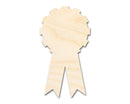 Unfinished Wood Award Ribbon Shape | DIY Craft Cutout | Up to 36"