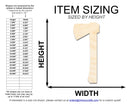 Unfinished Wood Hatchet Axe Shape | DIY Lumberjack Craft | Up to 36"