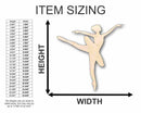 Unfinished Wood Ballerina Dancer Shape - Craft- up to 46" DIY