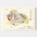 Vintage Map of Donaldson Air Force Base, 1952