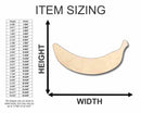 Unfinished Wood Banana Shape - Fruit - Craft- up to 46" DIY