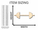 Unfinished Wood Barbell Weights Shape - Craft - Music - up to 46" DIY