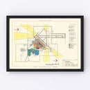 Vintage Map of George Air Force Base, 1952