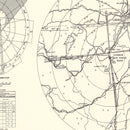 Vintage Map of the Godman Air Force Base Vicinity, 1951