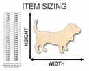 Unfinished Wood Basset Hound Dog Shape - Animal - Pet - Craft - up to 46" DIY