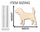 Unfinished Wood Beagle Dog Shape - Animal - Pet - Craft - up to 46" DIY