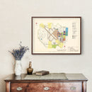 Vintage Map of Sewart Air Force Base, 1952