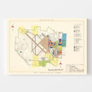 Vintage Map of Sewart Air Force Base, 1952