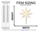 Unfinished Wood Bethlehem Star Shape | DIY Christmas Craft Cutout | Up to 36"