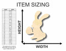 Unfinished Wood Easter Bunny w- Egg Shape - Craft - up to 46" DIY