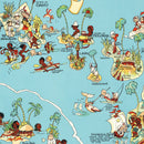 Vintage Map of Hawaii 1935