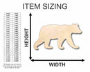 Unfinished Wood Black Bear Shape - Animal - Craft - up to 46" DIY