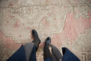 7.5x12 Vintage Distressed Oushak Carpet