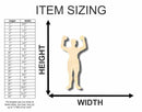 Unfinished Wood Boxer Shape - Sports - Craft - up to 46" DIY