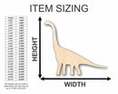 Unfinished Wood Brachiosaurus Shape - Dinosaur - Craft - up to 46" DIY