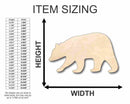 Unfinished Wood Brown Bear Shape - Animal - Craft - up to 46" DIY