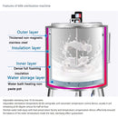 Heavy-Duty Stainless Steel Commercial Milk And Ice Cream Mix Pasteurizer Machine [Without Plug] (SAK81320)