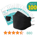 [100PCS] KN Flax KF94 BLK Mask | Made in Korea | FDA Registered