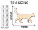 Unfinished Wood Cat Shape - Animal - Pet - Craft - up to 46" DIY