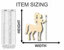 Unfinished Wood Centaur Shape - Mythical - Craft - up to 46" DIY