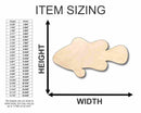 Unfinished Wood Clownfish Shape - Ocean - Animal - Craft - up to 46" DIY