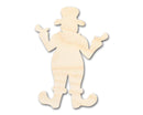Unfinished Wood Clown Shape | Craft Cutout | up to 46" DIY