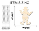 Unfinished Wood Clown Shape | Craft Cutout | up to 46" DIY