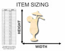 Unfinished Wood Cocktail Shape - Bar - Craft - up to 46" DIY