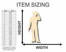 Unfinished Wood Cowboy Shape - Western - Craft - up to 46" DIY